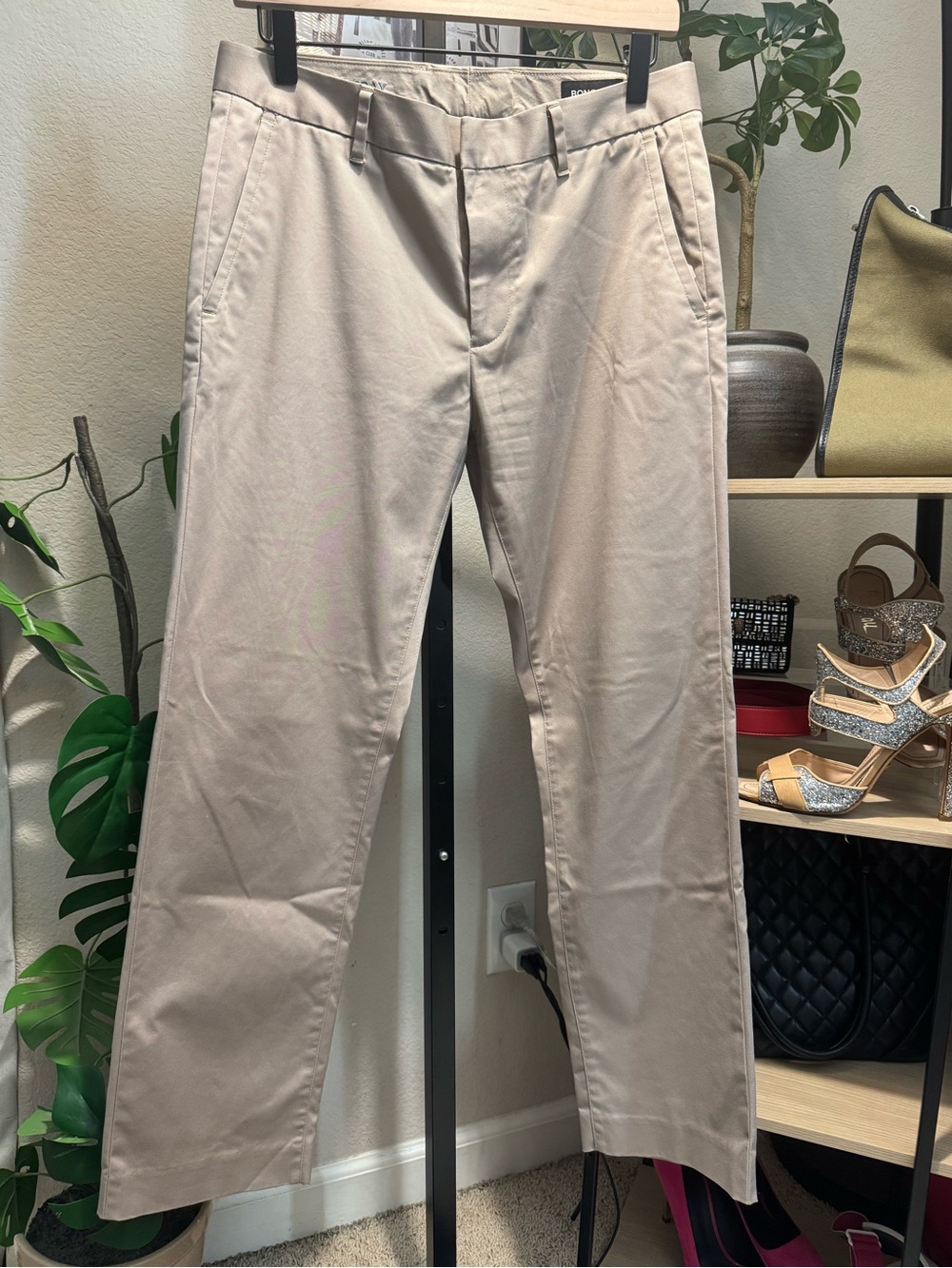 Bonobos Weekday Chino Pants Mens 30x28 Slim Fit Khaki Tan Stretch Casual
